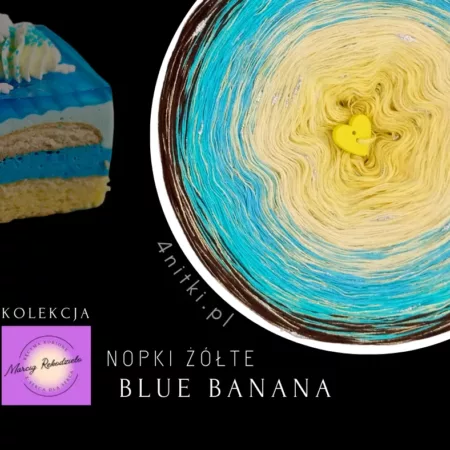 Motek ombre BLUE BANANA - bawełna/akryl