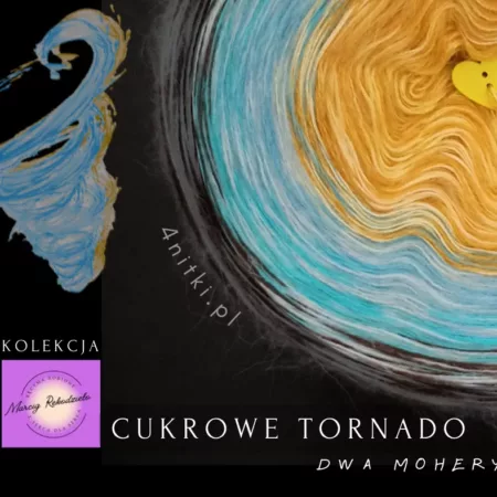 CUKROWE TORNADO - bawełna /akryl motek ombre