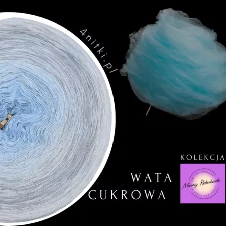 Motek ombre WATA CUKROWA - bawełna/akryl