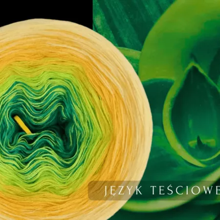 Motek ombre JĘZYK TEŚCIOWEJ - bawełna /akryl