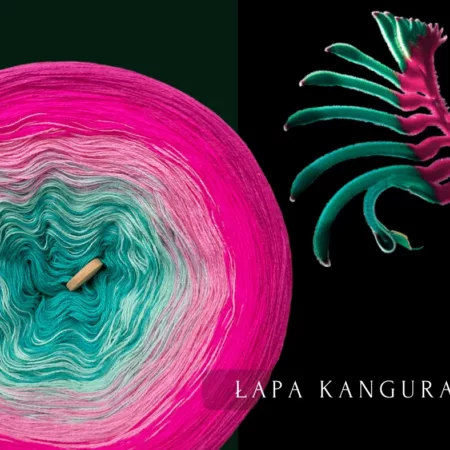 Motek ombre ŁAPA KANGURA - bawełna /akryl