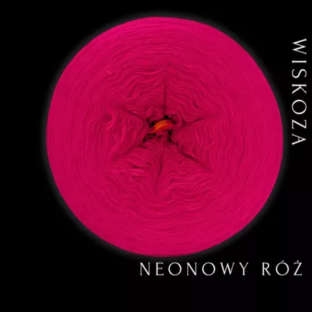 NEONOWY RÓŻ - wiskoza