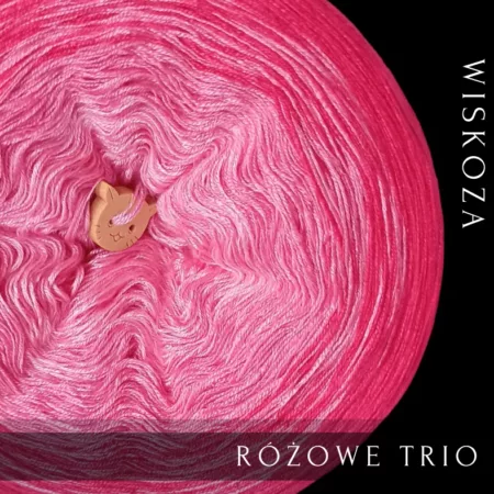 RÓŻOWE TRIO wiskoza ombre