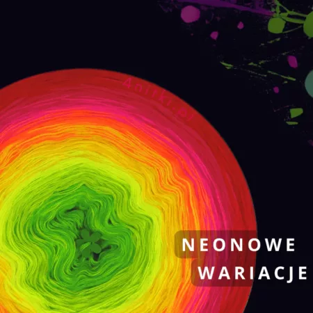 Motek ombre NEONOWE WARIACJE - bawełna/akryl