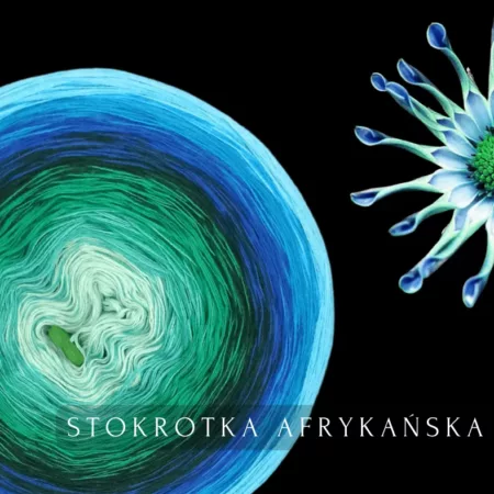Motek ombre STOKROTKA AFRYKAŃSKA - bawełna/akryl