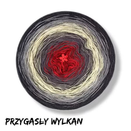 Motek ombre PRZYGASŁY WULKAN - bawełna/akryl