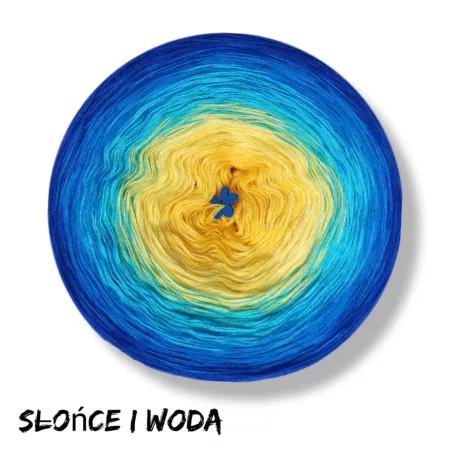Motek ombre SŁOŃCE I WODA - bawełna/akryl
