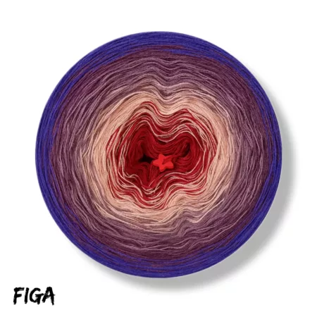 Motek ombre FIGA - bawełna/akryl
