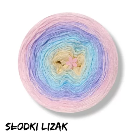 Motek ombre SŁODKI LIZAK - bawełna/akryl