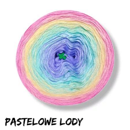 Motek ombre PASTELOWE LODY - bawełna/akryl