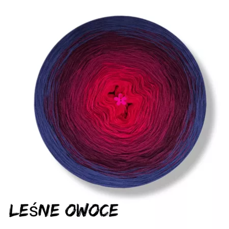 Motek ombre LEŚNE OWOCE- bawełna/akryl