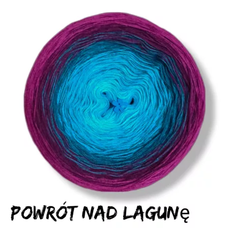 Motek ombre POWRÓT NAD LAGUNĘ- bawełna/akryl