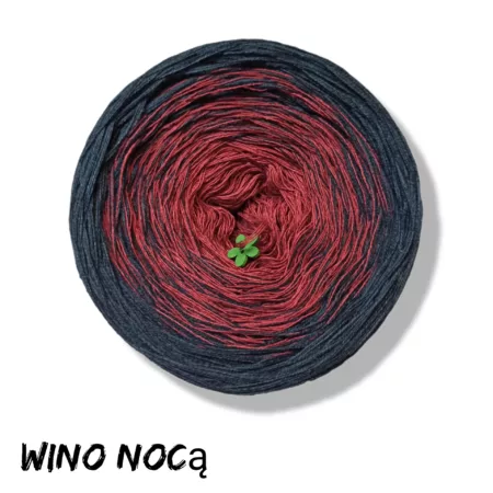 Motek ombre WINO NOCĄ- bawełna/akryl
