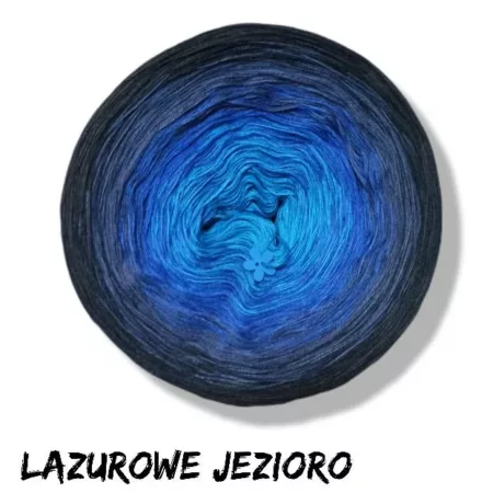 Motek ombre LAZUROWE JEZIORO- bawełna/akryl