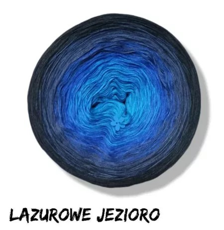 Motek ombre LAZUROWE JEZIORO- bawełna/akryl
