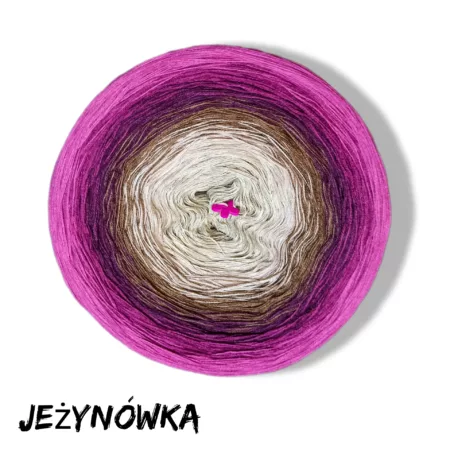 Motek ombre JEŻYNÓWKA - bawełna/akryl