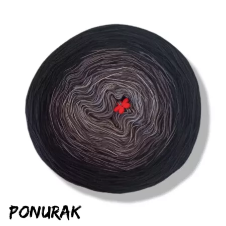 Motek ombre PONURAK - bawełna/akryl