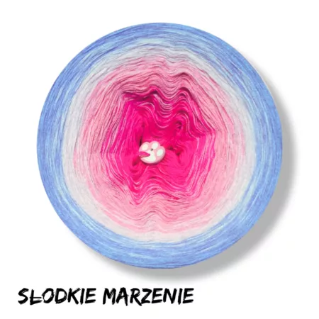 Motek ombre SŁODKIE MARZENIE - bawełna/akryl