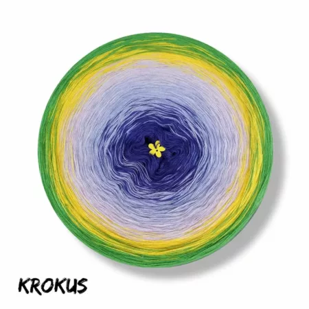 Motek ombre KROKUS - bawełna/akryl