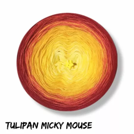 Motek ombre TULIPAN MICKY MOUSE - bawełna/akryl