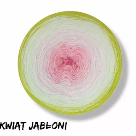 Motek ombre KWIAT JABŁONI - bawełna/akryl