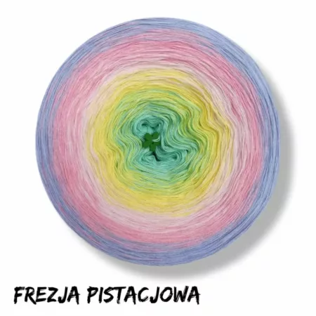 Motek ombre FREZJA PISTACJOWA - bawełna/akryl