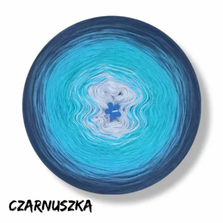 Motek ombre CZARNUSZKA - bawełna/akryl
