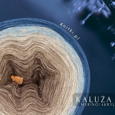 Motek ombre KAŁUŻA - merino/akryl