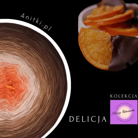 DELICJA - bawełna /akryl motek ombre