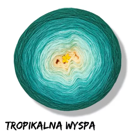 Motek ombre TROPIKALNA WYSPA- bawełna/akryl