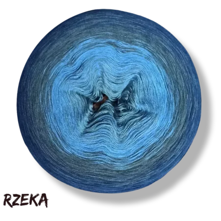Motek ombre RZEKA- bawełna/akryl