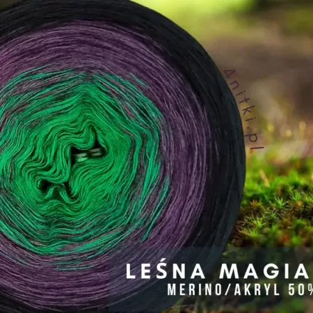 Motek ombre LEŚNA MAGIA - merino/akryl