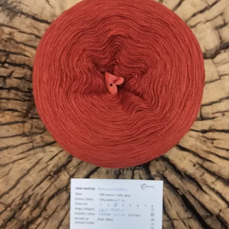 OD RĘKI RUDY 1300m merino 50%/ akryl 50%- kolor 78022 z poza palety tylko do wyczerpania zapasów
