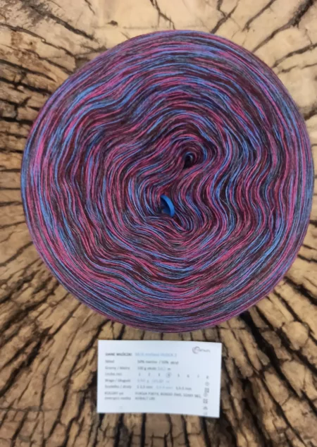 OD RĘKI 1300m MELANŻ 2 merino 50%/ akryl 50%- kolory z poza palety tylko do wyczerpania zapasów