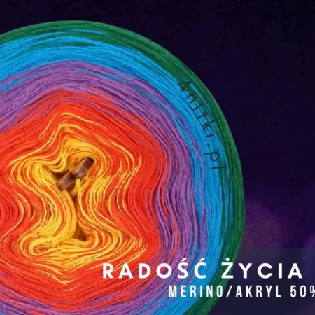 Motek ombre RADOŚC ŻYCIA - merino/akryl