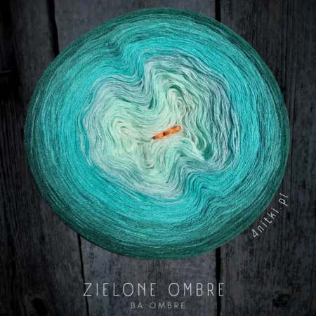 Motek ombre ZIELONE OMBRE- bawełna/akryl