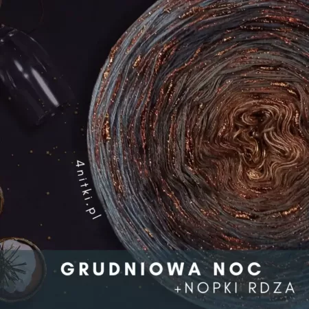 Motek ombre GRUDNIOWA NOC - bawełna/akryl