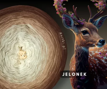 Motek ombre JELONEK- bawełna/akryl