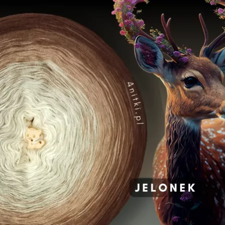 Motek ombre JELONEK- bawełna/akryl