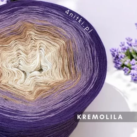 Motek ombre KREMOLILA- bawełna/akryl