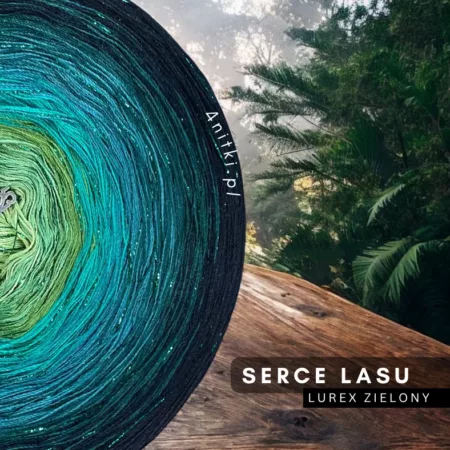 Motek ombre SERCE LASU- bawełna/akryl
