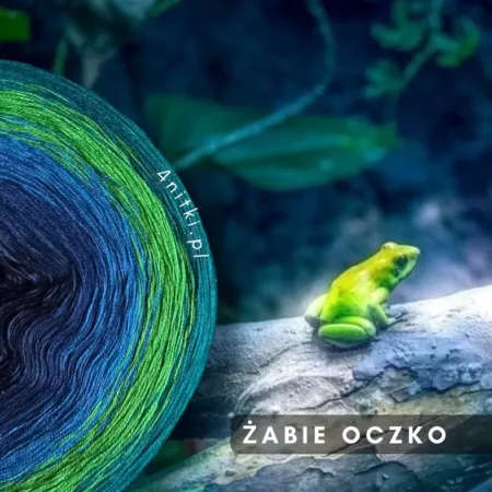 Motek ombre ŻABIE OCZKO- bawełna/akryl