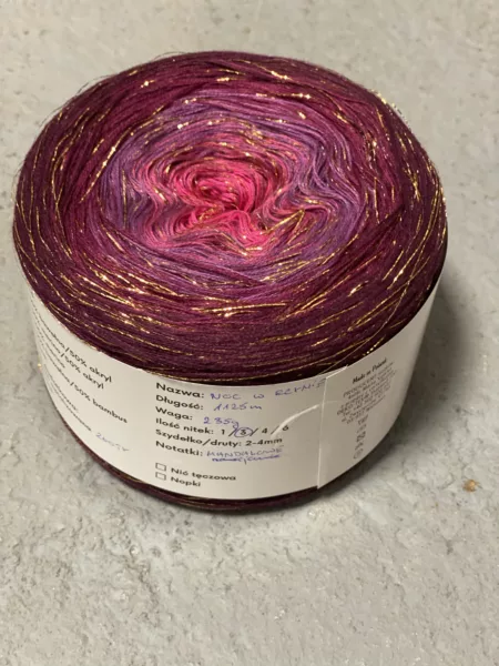OD RĘKI NOC W RZYMIE +lurex bawełna 50%/ akryl 50% Copy