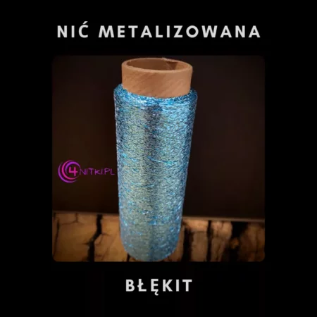 Nić metalizowana BŁĘKIT na szpuli 1000m