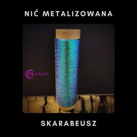 Nić metalizowana SKARABEUSZ na szpuli 1000m