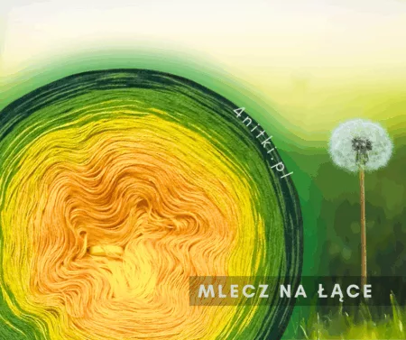 Motek ombre MLECZ NA ŁĄCE - bawełna/akryl