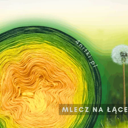 Motek ombre MLECZ NA ŁĄCE - bawełna/akryl