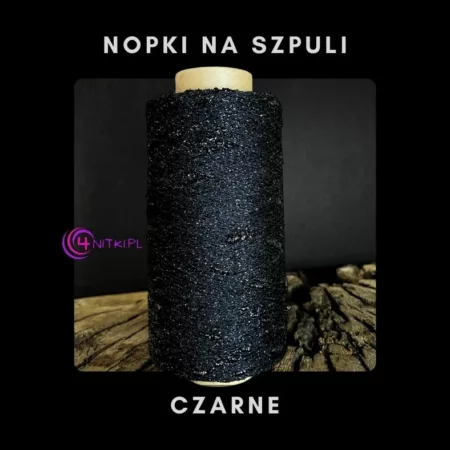 NOPKI na szpuli CZARNY kolor 1000m