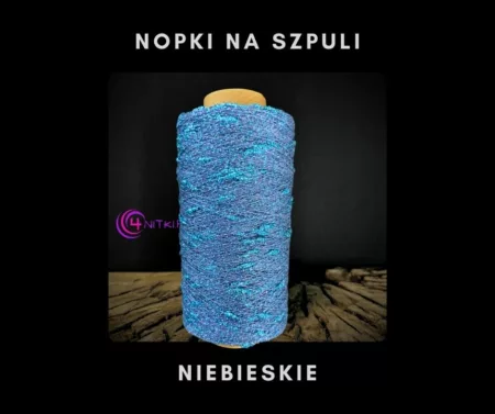 NOPKI na szpuli NIEBIESKI kolor 1000m