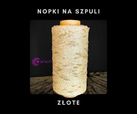 NOPKI na szpuli ZŁOTY kolor 1000m